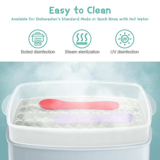 Vicloon Silicone Baby Feeding Spoons, Baby Led Weaning Feeding Supplies - Image 5