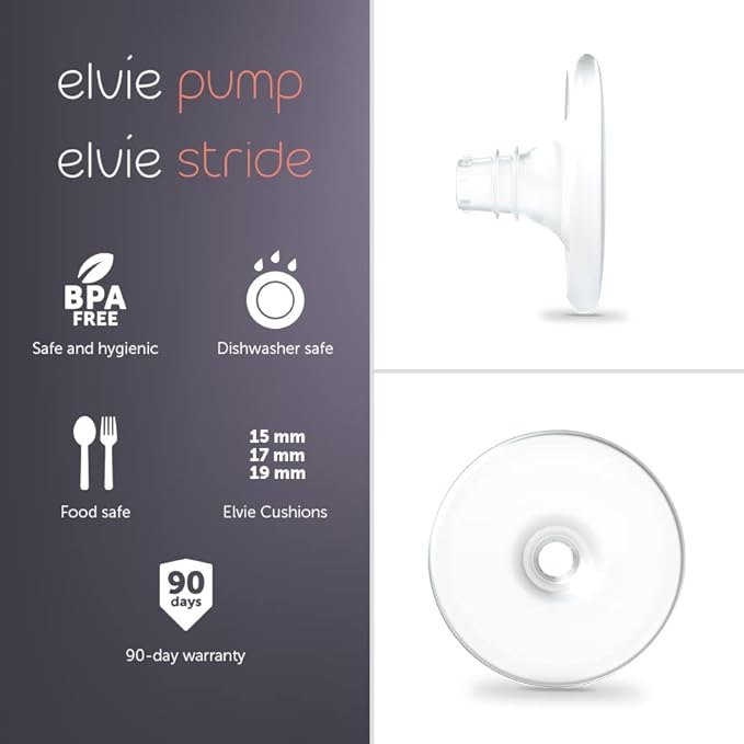 Elvie Nipple Cushions 17mm | Soft-Silicone Nipple Cushions to Enhance fit - Image 2