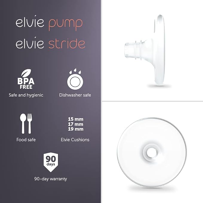 Elvie - Nipple Cushions - 15mm - Soft Silicone to Enhance fit - Image 2