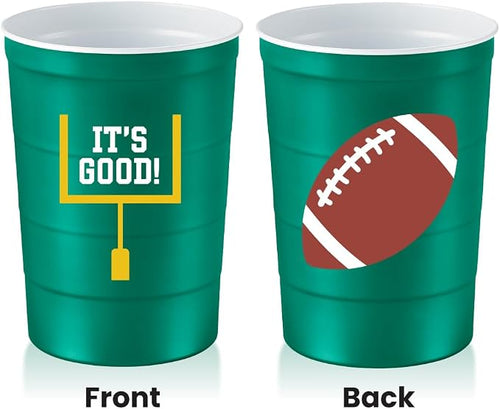 16 oz. Party Cup Football 'It's Good' Goal Post Design - Image 2