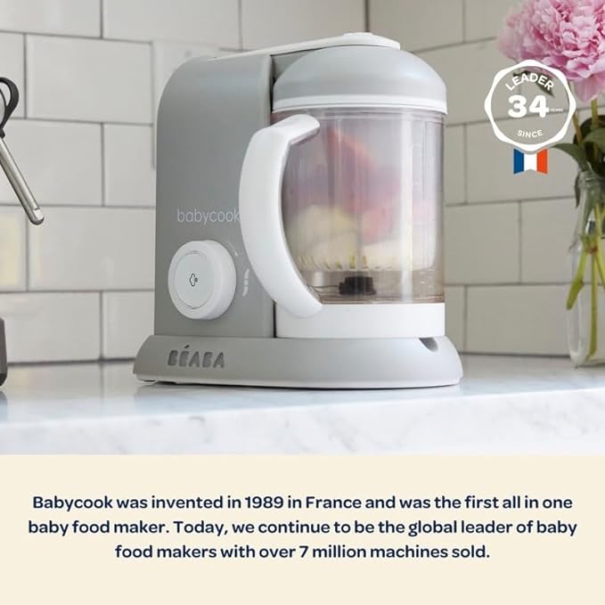 BEABA Babycook Solo 4 in 1 Baby Food Maker, Baby Food Processor Baby Food - Image 3