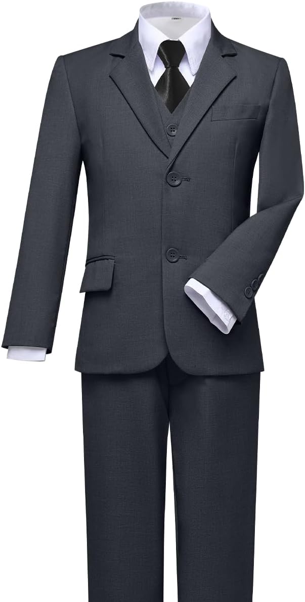Visaccy Boys Suits Slim Fit Dress Clothes Ring Bearer Outfit - Image 5