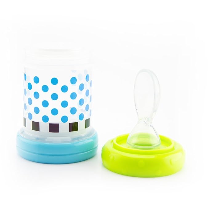 Sassy Baby Food Nurser – 4+ Months Set of 2- 4oz 100% Silicone Nipple and Spoon - Image 5