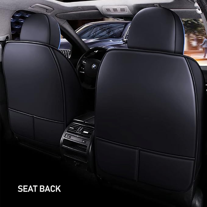 Waterproof 5 Car Seat Covers for Suzuki 1999-2025 95% Models, Premium Faux - Image 3