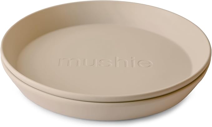 mushie Round Dinnerware Plates for Kids | Made in Denmark by mushie