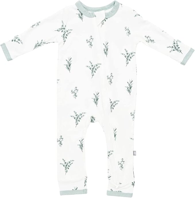 KYTE BABY Unisex Rayon Made From Bamboo Zippered Rompers 0-24 Months by KYTEBABY