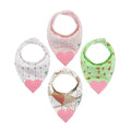 Baby Girl Bandana Teething Bibs by PickleOlive