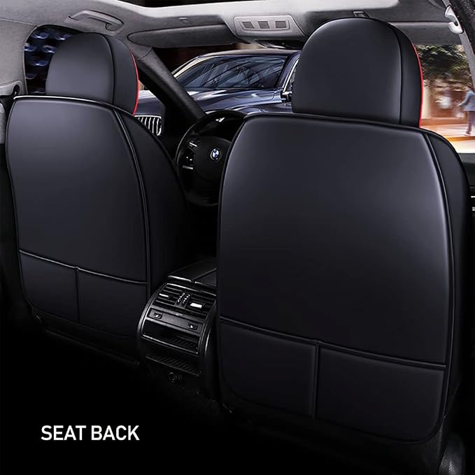 Waterproof 5 Car Seat Covers for Suzuki 1999-2025 95% Models, Premium Faux - Image 3