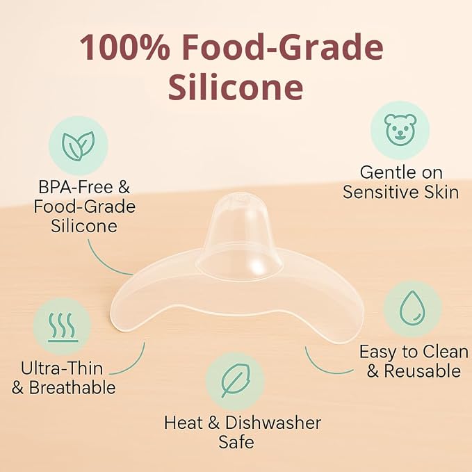 Snugell Wing-Shaped Nipple Shields Large| Ultra-Thin Silicone Shields - Image 5