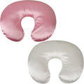 Satin Nursing Pillow Cover Set 2 Pack Ultra Soft Silk Compatible by Unknown