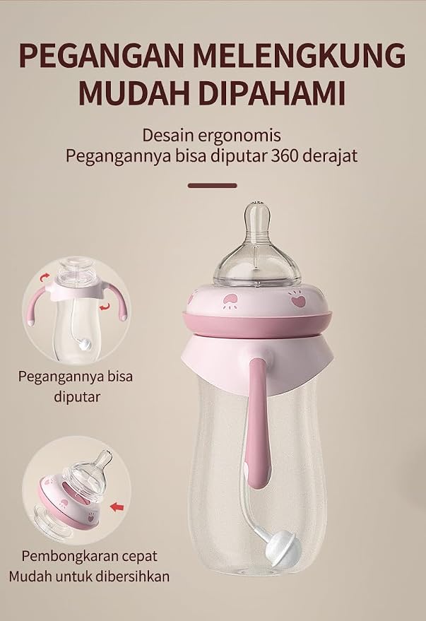 Baby Bottles, Weighted Straw Toddler Milk Bottles - Image 4