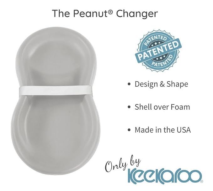 Keekaroo Peanut Changer Grey – The Original Made in USA Easy-to-Clean Changing - Image 7