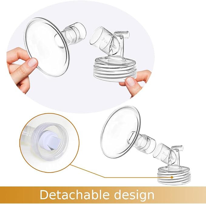 PumpMom 21mm Flange Pump Parts for Spectra S2 S1 9 Plus Breastpump, Flange - Image 4