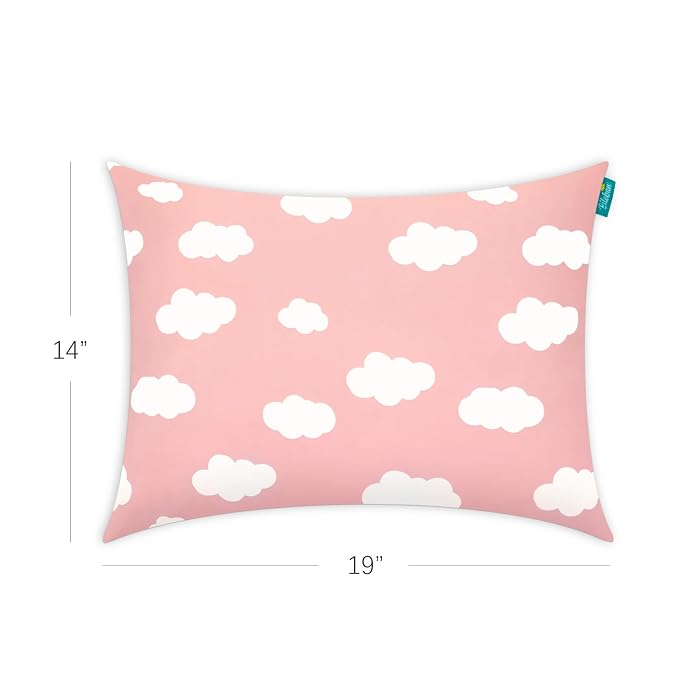 Toddler Pillow for Sleeping, Kid Pillow 14" x 19" for Travel Bed, Soft & - Image 3