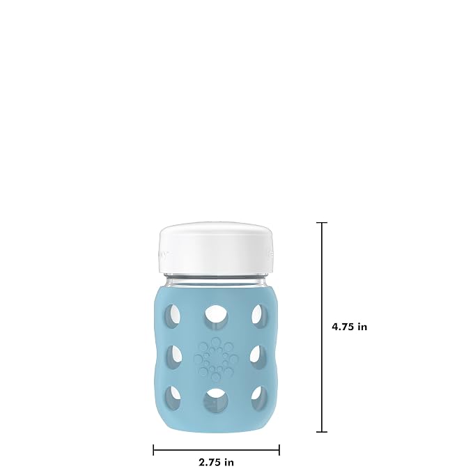 Lifefactory 8-Ounce Wide Neck Glass Baby Bottle - Image 4