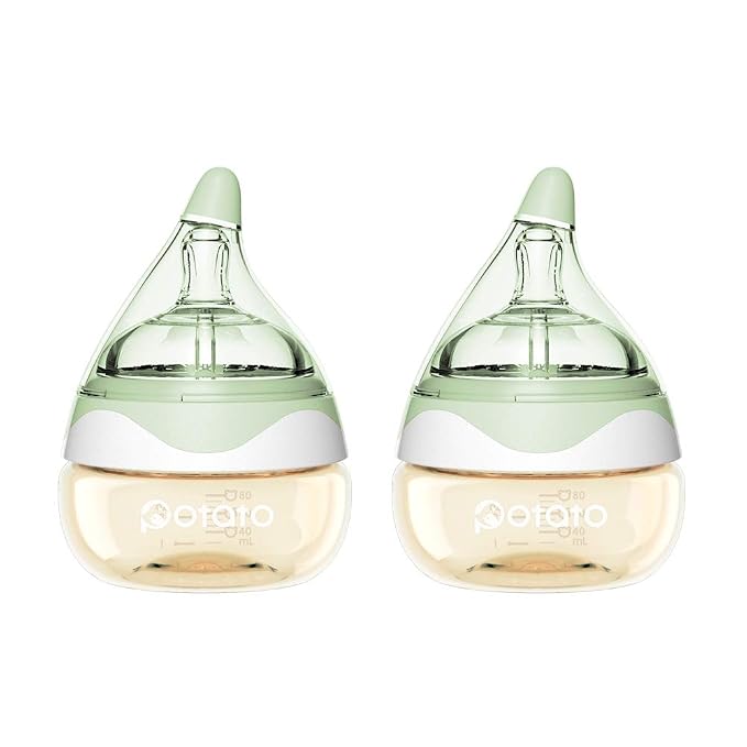 Breast Milk Baby Bottles for Newborn Baby PPSU Anti Colic Infant Bottles Wide by POTATO