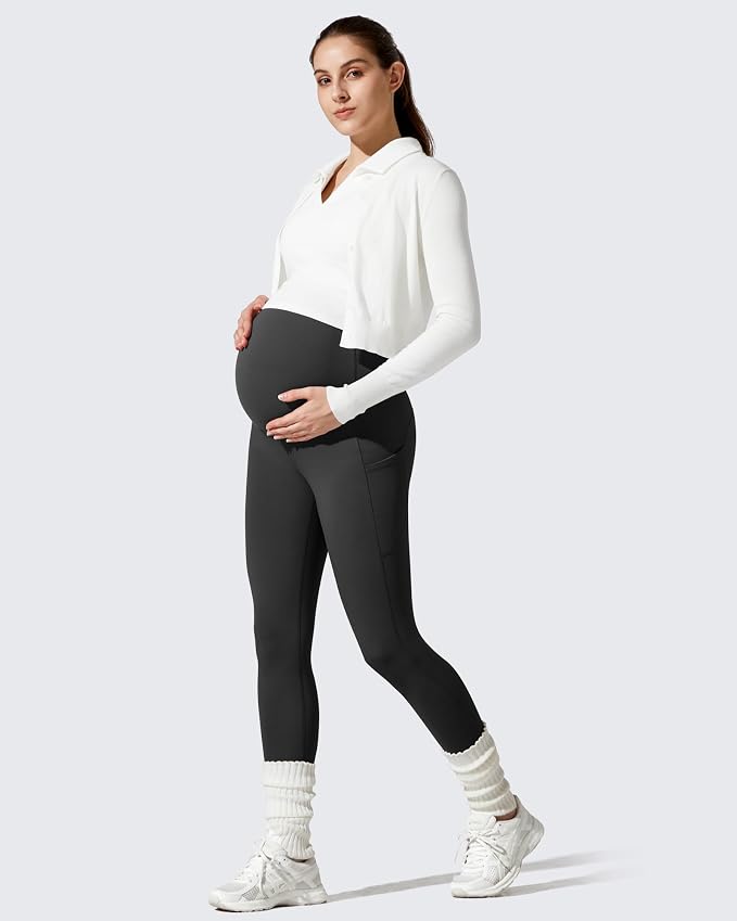 G4Free Barefeel Fleece Lined Maternity Leggings - Image 6