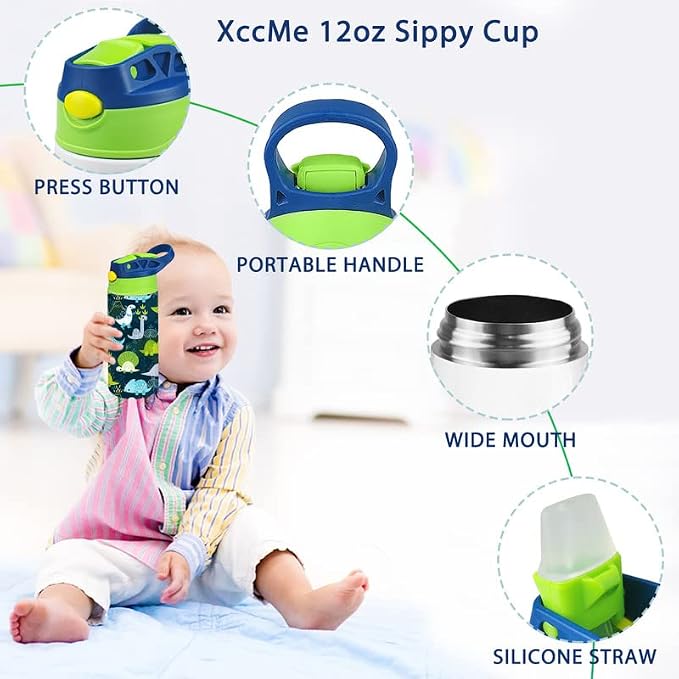Kids Sublimation Tumbler, 12oz Sublimation Water Bottle Blanks, Straight - Image 6