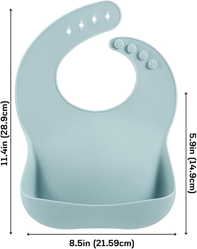 PandaEar Silicone Baby Bibs Set of 3 - Image 5