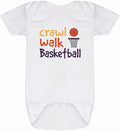 ChalkTalkSPORTS Basketball Baby & Infant One Piece | Basketball Theme Bodysuits by ChalkTalkSPORTS