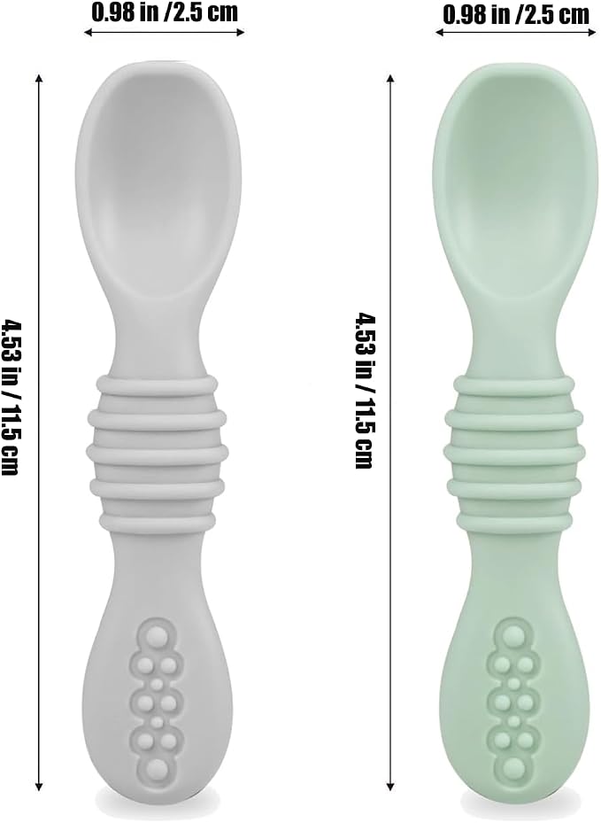 PandaEar Silicone Baby Feeding Set| 2 Pack Silicone Divided Suction Plate - Image 5