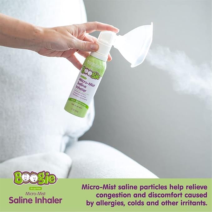 Boogie Micro-Mist Saline Inhaler Refill, Baby Nose Congestion Relief, Nasal - Image 3