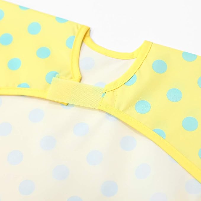 Long Sleeve Waterproof Bib for Toddlers – Feeding Smock for Baby Mealtime - Image 3