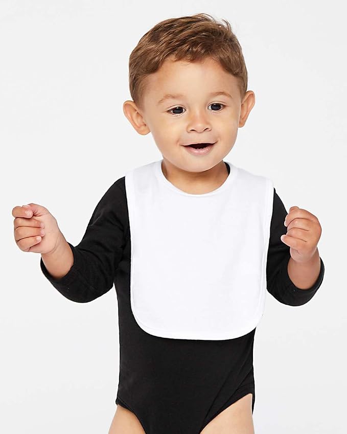 World's Coolest Kid Funny Cute Humor Infant Premium Jersey Baby Bib - Image 4