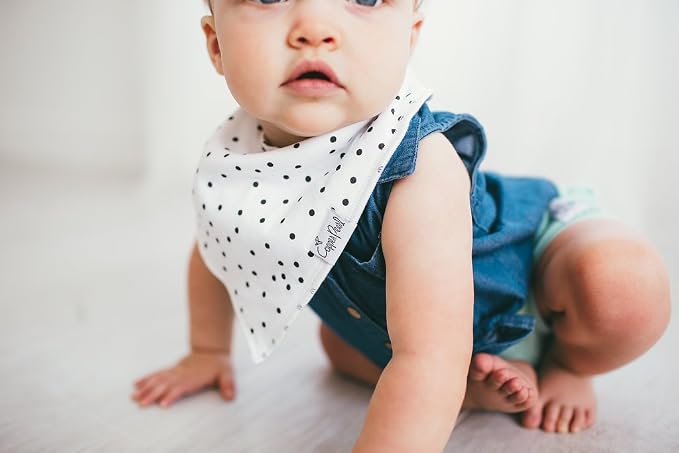 Copper Pearl 4 Pack Soft Cotton Baby Bibs - Image 4
