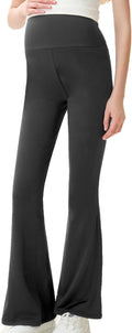 High Waist Yoga Pants, Maternity Bootcut Leggings, Cotton Blend Spandex by Unknown