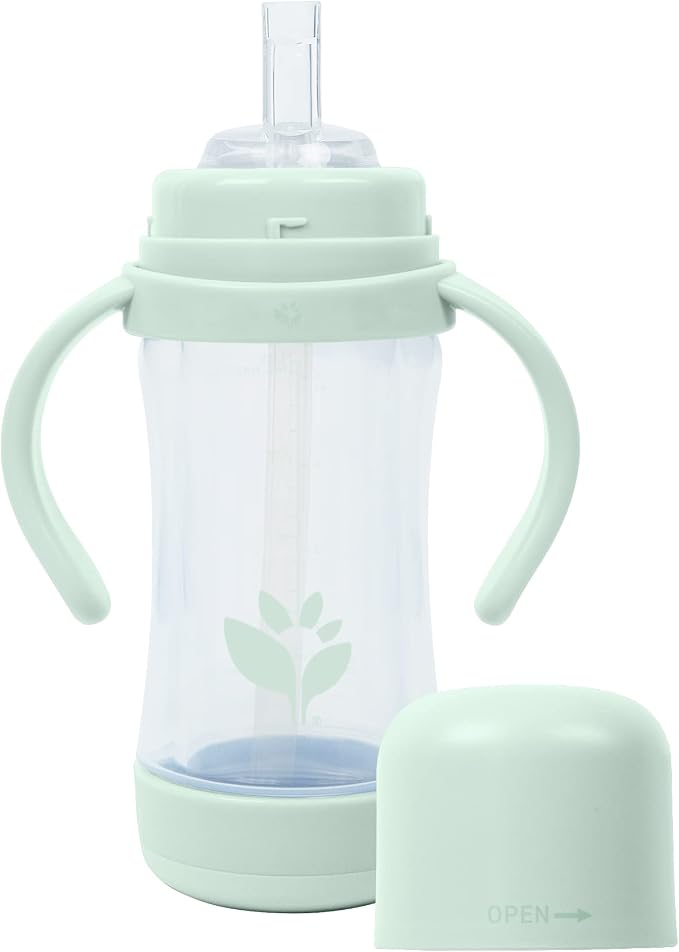 green sprouts® Glass & Sprout Ware® Sip & Straw 5oz., Plant-Plastic, - Image 2