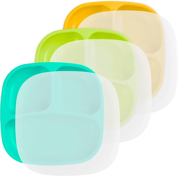 Re-Play Toddler Plates with Dividers by Re-Play