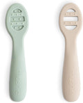 mushie Silicone First Feeding Baby Spoons | 2 Pack by mushie