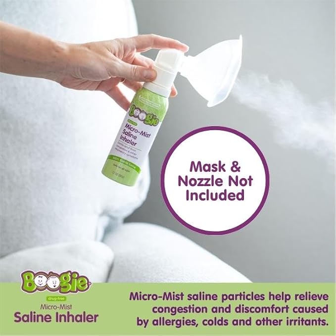Boogie Micro-Mist Saline Inhaler Refill, Baby Nose Congestion Relief, Nasal - Image 6