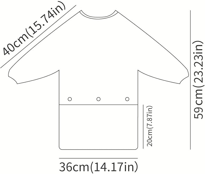 Happy Flute Long Sleeve Baby Bib-Mess Proof Baby Feeding Bibs - Image 5