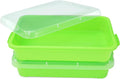Sensory Bin Sand Tray with Lid for Toddlers 2 Pcs 15in Portable Sandbox Toy by LearningThroughPlay