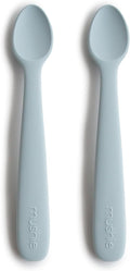mushie Silicone Baby Feeding Spoons | 2 Pack by mushie