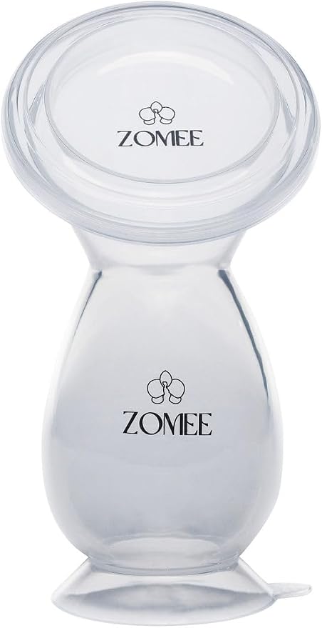 Zomee Manual Breast Pump Silicone Milk Collector – Hands-Free Milk Collection - Image 6
