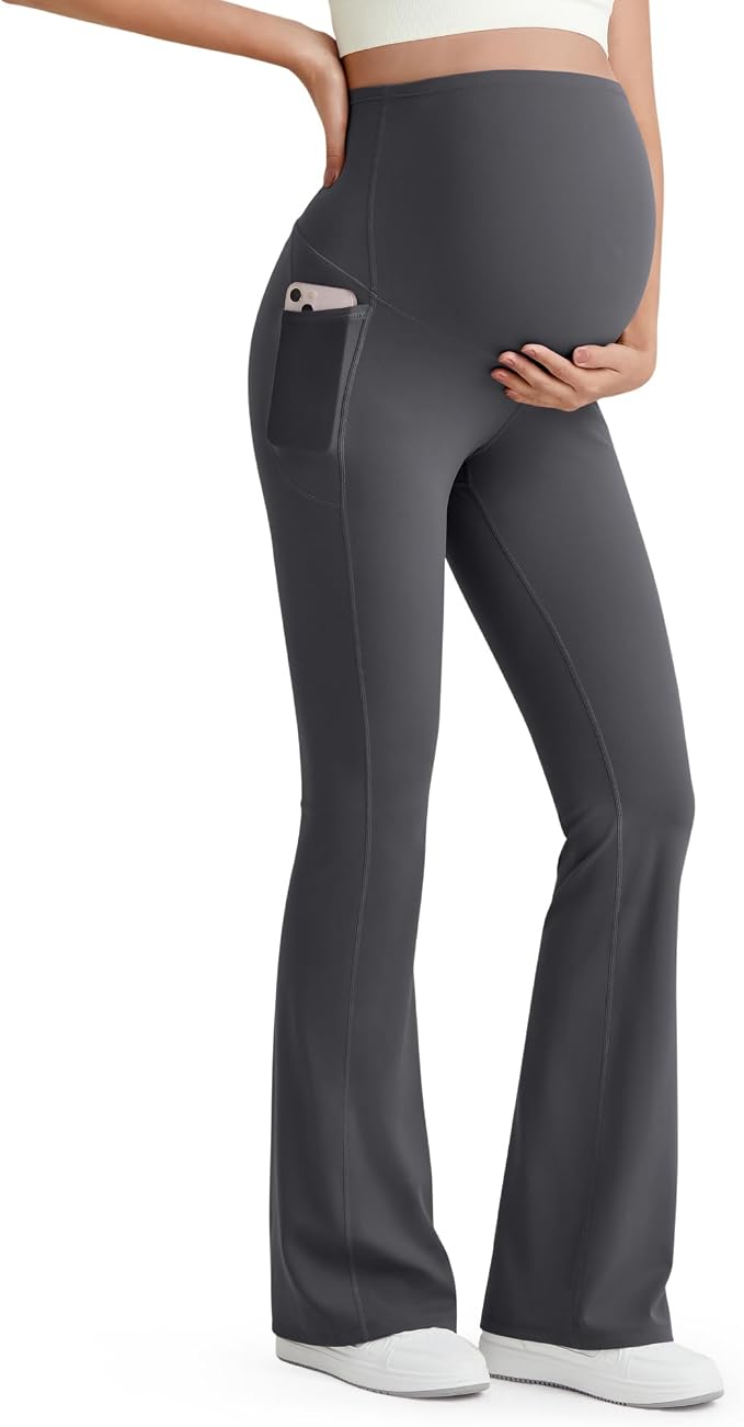 G4Free BareFeel Maternity Flare Leggings by G4Free