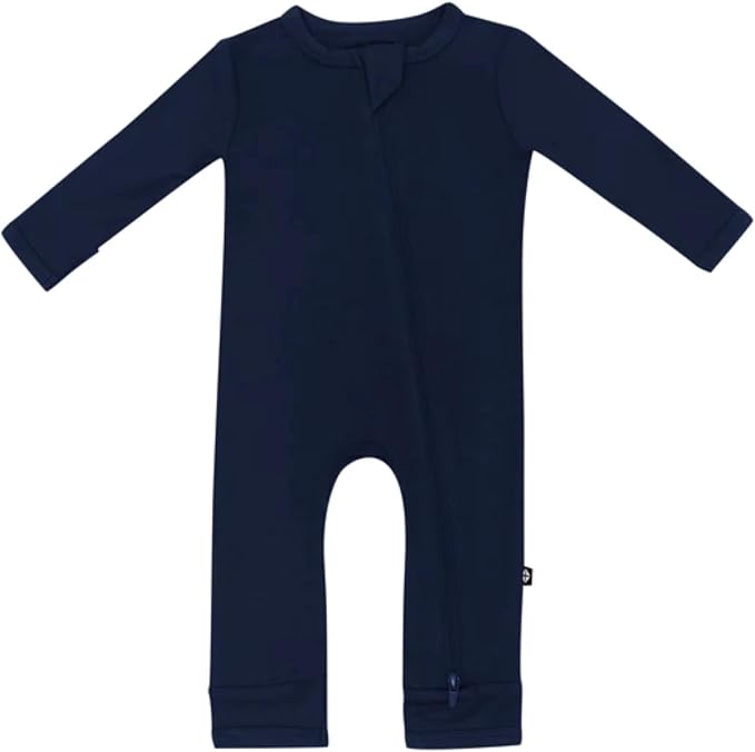 KYTE BABY Unisex Rayon Made From Bamboo Zippered Rompers 0-24 Months by KYTEBABY