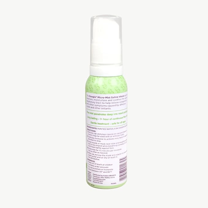 Boogie Micro-Mist Saline Inhaler Refill, Baby Nose Congestion Relief, Nasal - Image 7