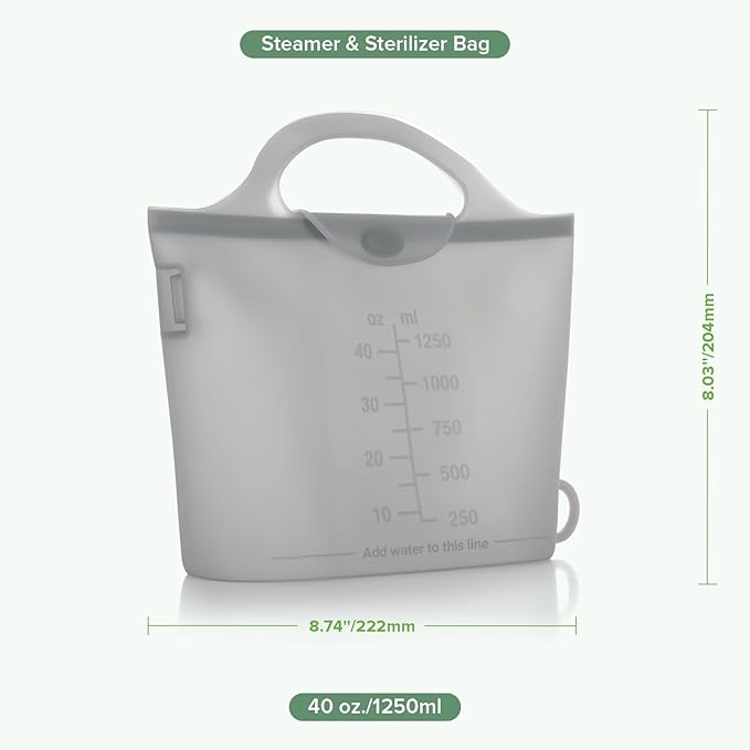 Haakaa On-The-Go Silicone Microwave Steam Sterilizer Bags - Image 9