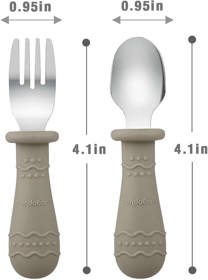 PandaEar Toddler Utensils, 6 Pack Kids Spoons and Forks, 18/8 Stainless Steel & - Image 4