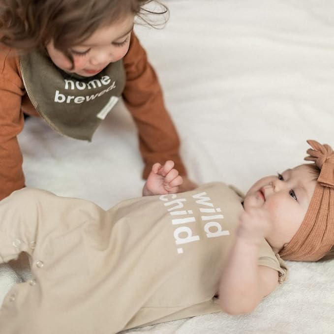 Denver James Bandana Feeding Drool Baby Bib I Soft Organic Cotton I Fleece Back - Image 3