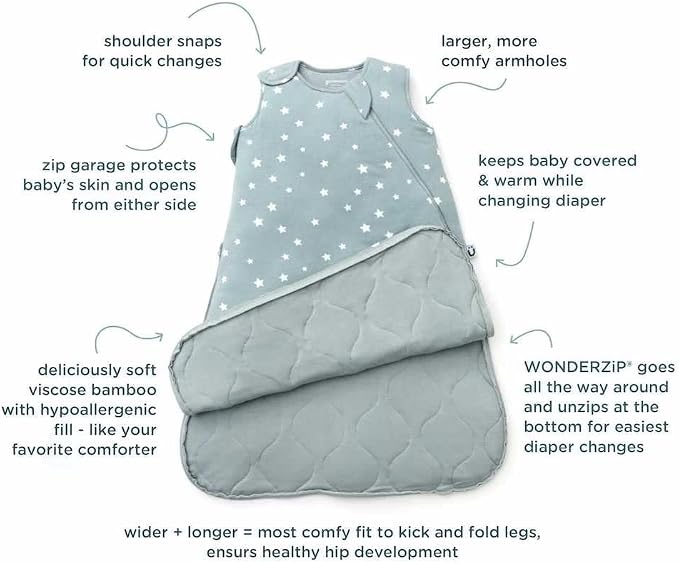 GUNAMUNA günamüna Unisex Baby, Toddler Wearable Blanket, Sleeping Bag Bamboo - Image 4