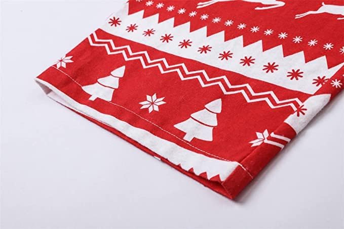 Schbbbta Family Matching Pajamas Holiday Sleepwear Long Sleeve Pjs Sets - Image 7