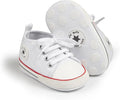 Meckior Baby Girls Boys Canvas Sneakers Soft Sole High-Top Ankle Infant First by Meckior