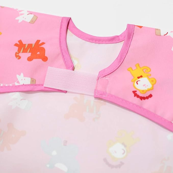 Long Sleeve Waterproof Bib for Toddlers – Feeding Smock for Baby Mealtime - Image 3