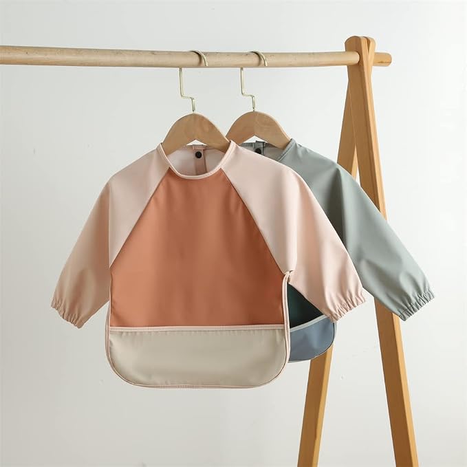 GZMM Waterproof Baby Bibs, Infant Toddler Long Sleeve Feeding Bib - Image 7