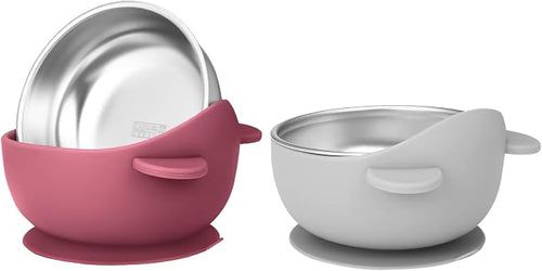 2 Pack Stainless Steel Baby Bowls by Wesketch